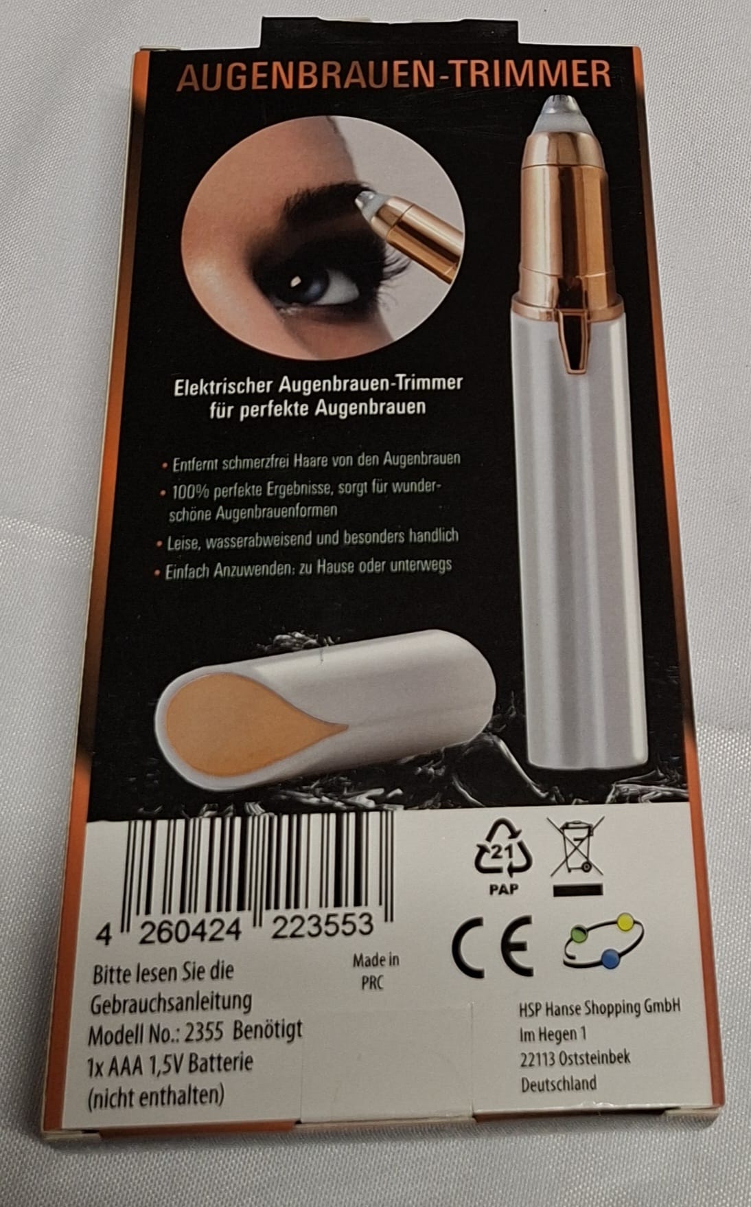 Nasen, Ohren und Augenbrauentrimmer von Hair Genie