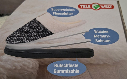 Hausschuhe, Happy Shoes, Superweich, Gr. 43/44