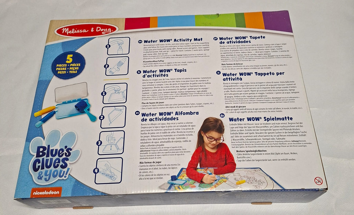 Melissa & Doug Water WOW Blue's Clues Aktivitätsmatte, Neu