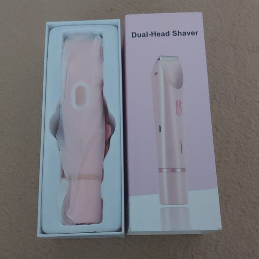 Elektrorasierer 2 in 1, mit Doppelkopf, Bikini Trimmer