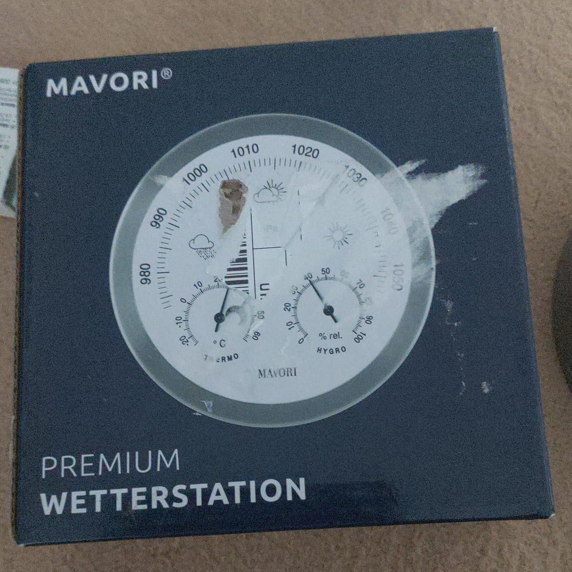 Wetterstation analog, 3 in 1 Barometer, Hygrometer & Thermometer