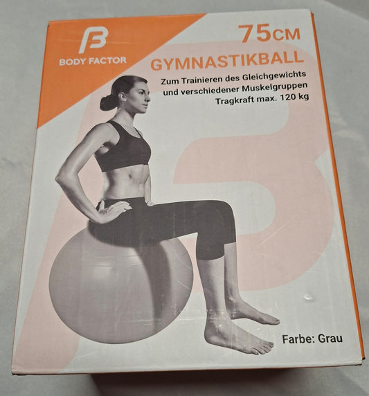 Gymnastikball 75cm, von Body Factor