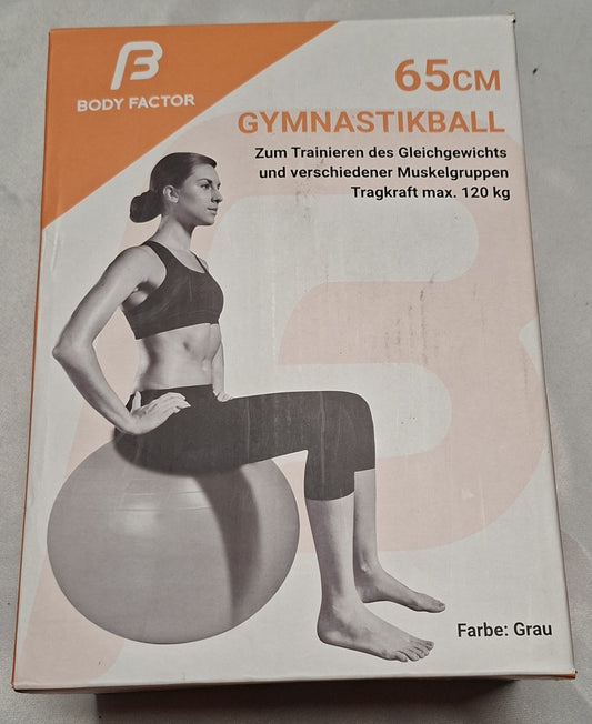 Gymnastikball 65cm, von Body Factor